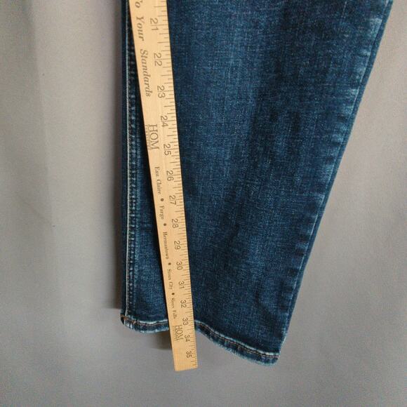 Silver Allan Jeans Mens 36x34 Blue Slim Straight Stretch - Picture 7 of 11